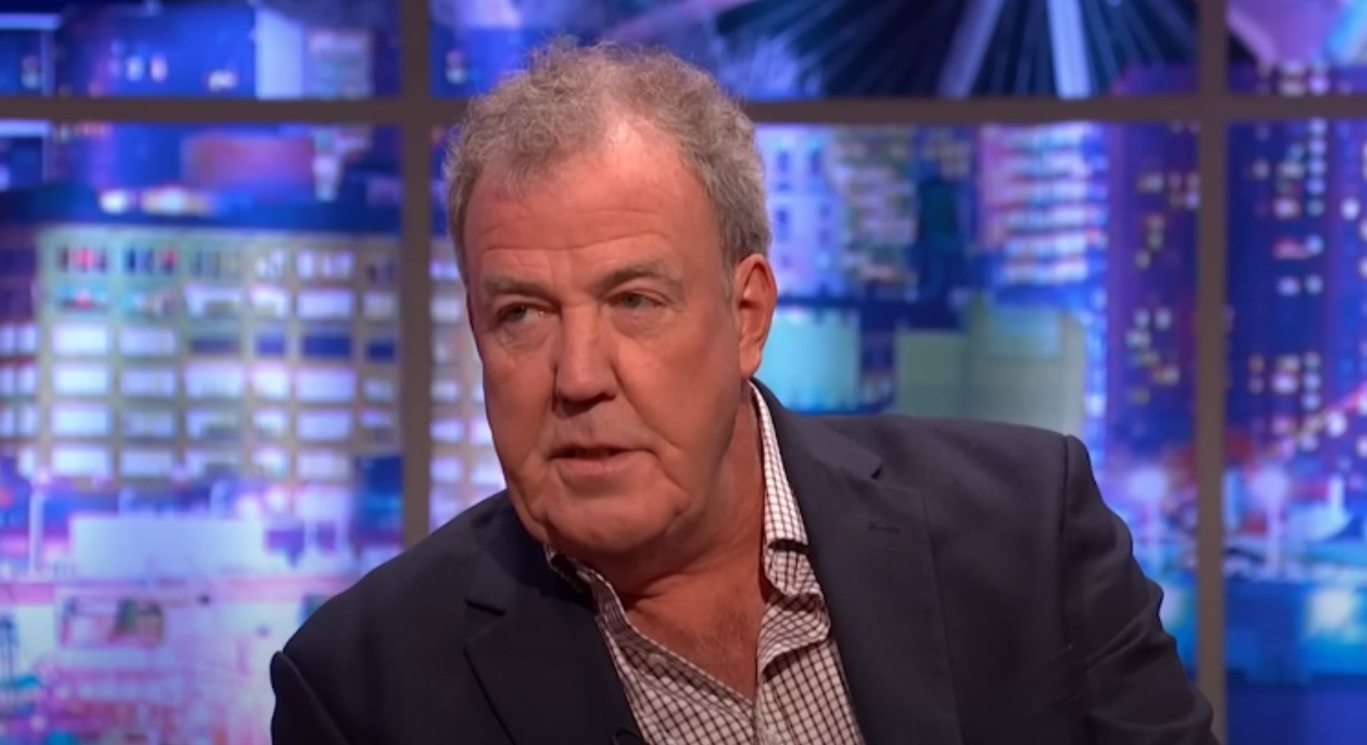 Jeremy Clarkson talking on the Jonathan Ross Show