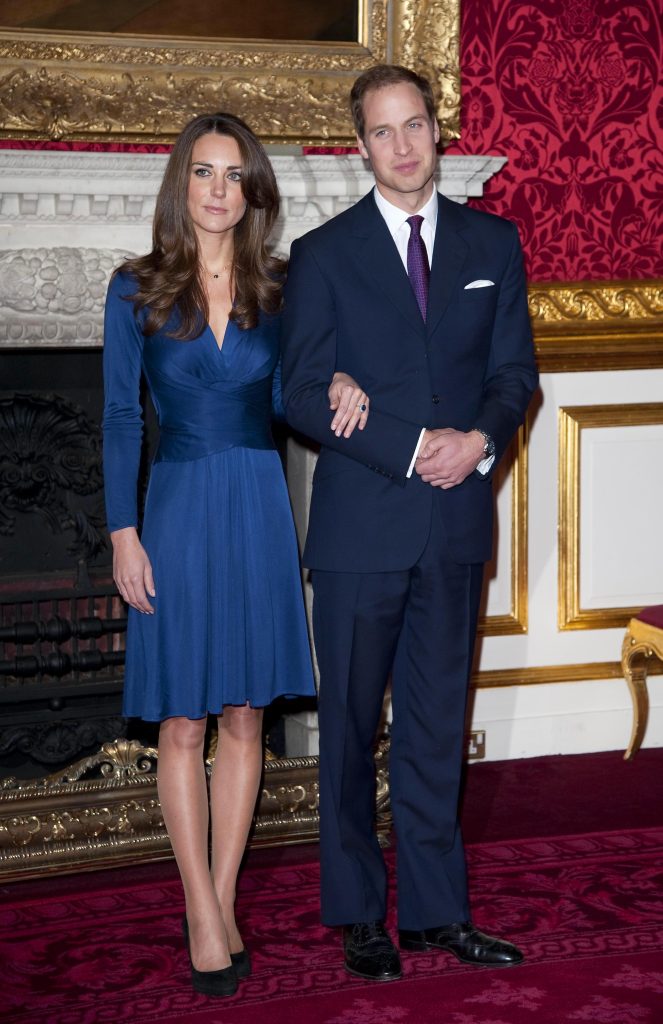 Kate Middleton and Prince William during their 2010 engagement interview