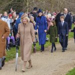 King Charles and members of the royal family on Christmas Day walkabout 2023