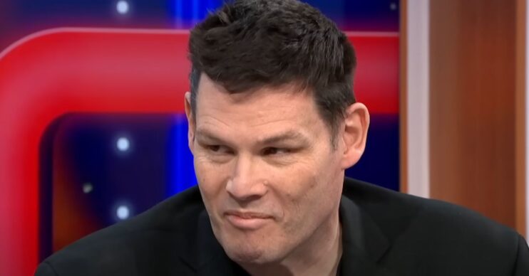 The Chase star Mark Labbett frowning on Good Morning Britain