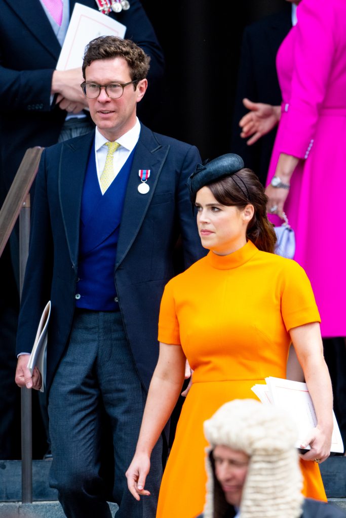 Jack Brooksbank and Princess Eugenie leaving royal service
