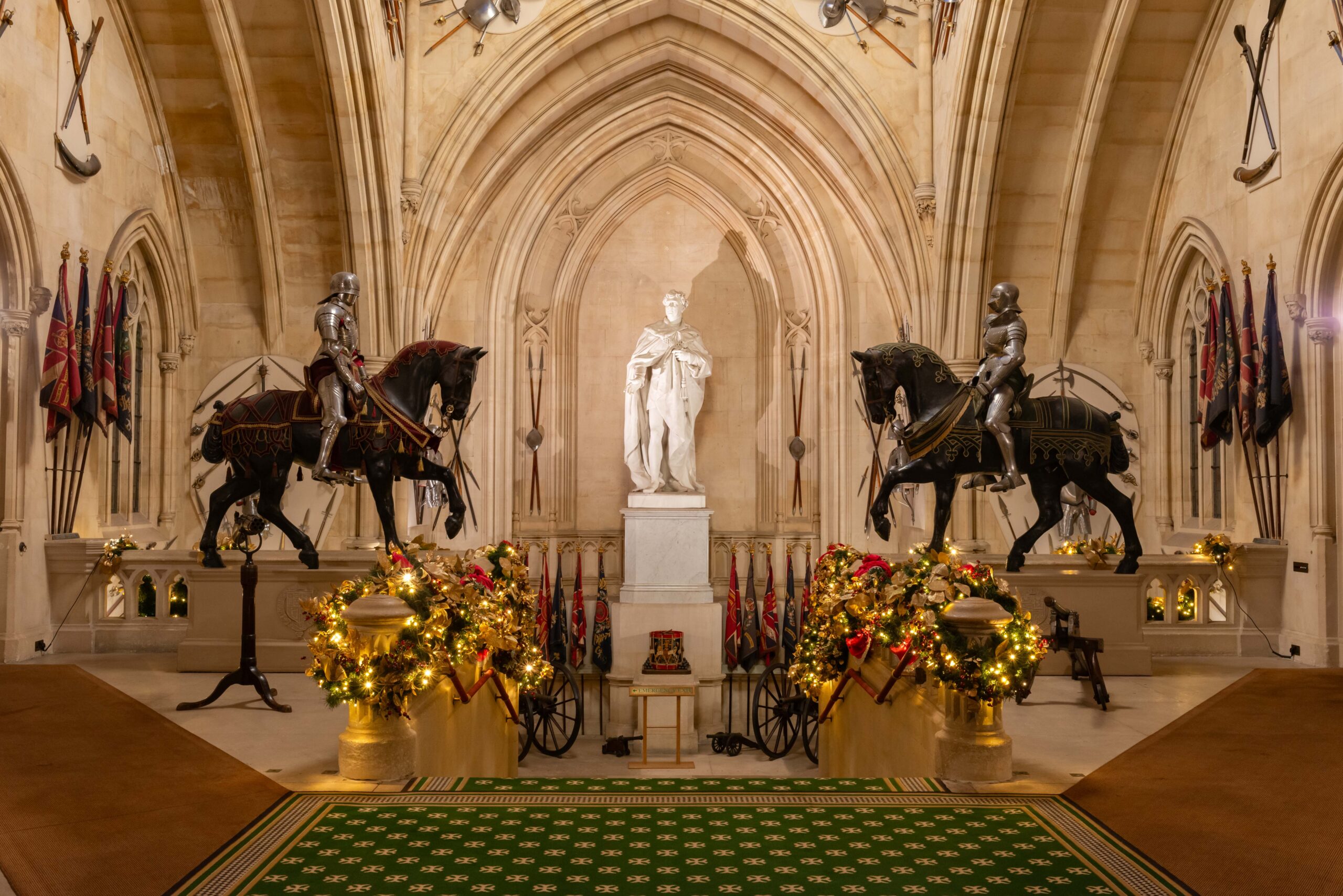 Royal Christmas decorations in Windsor Castle