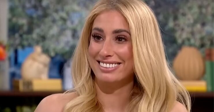 Stacey Solomon smiling on This Morning