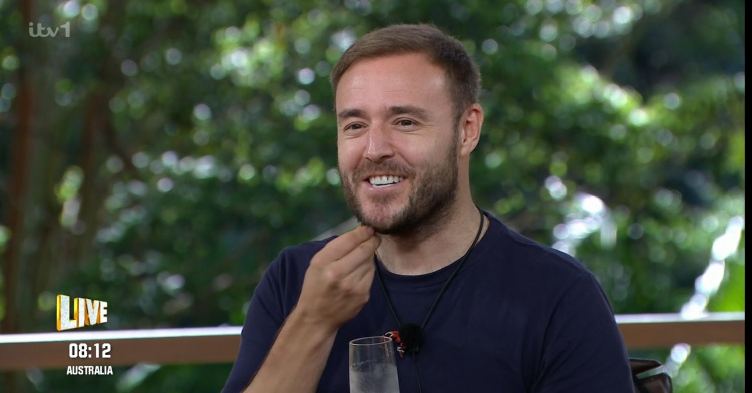 Alan Halsall smiling on I'm A Celeb