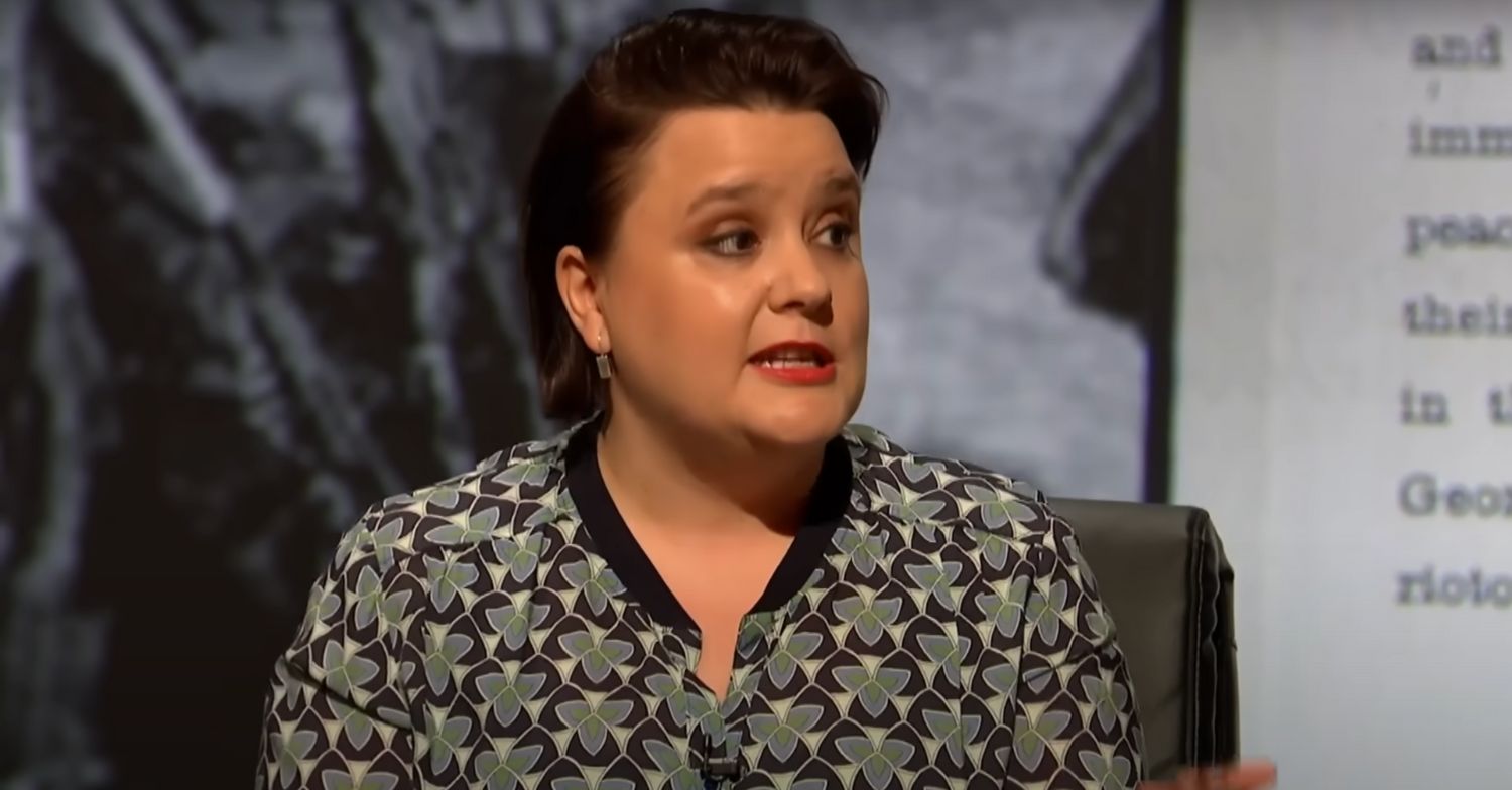 Susan Calman speaking on QI
