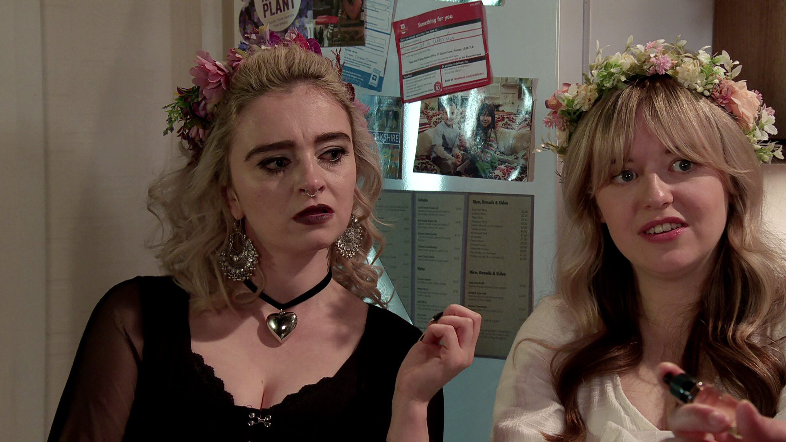 Nina and Summer at party in Coronation Street
