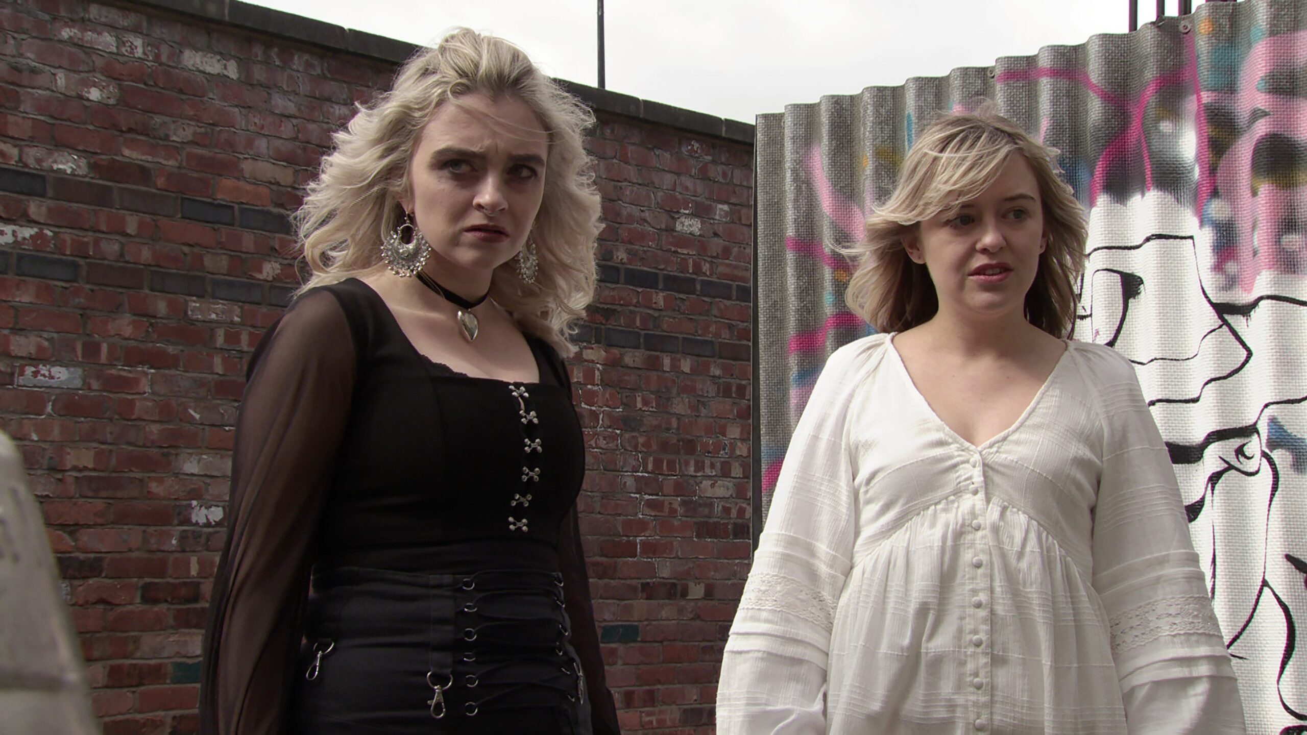 Nina and Summer concerned 