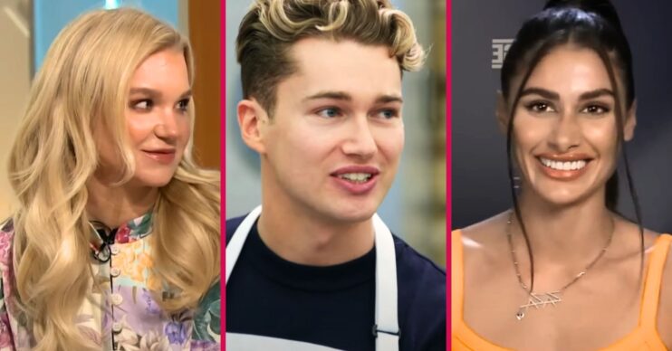 Split screen of Abbie Quinnen, AJ Pritchard and Zara Zoffany