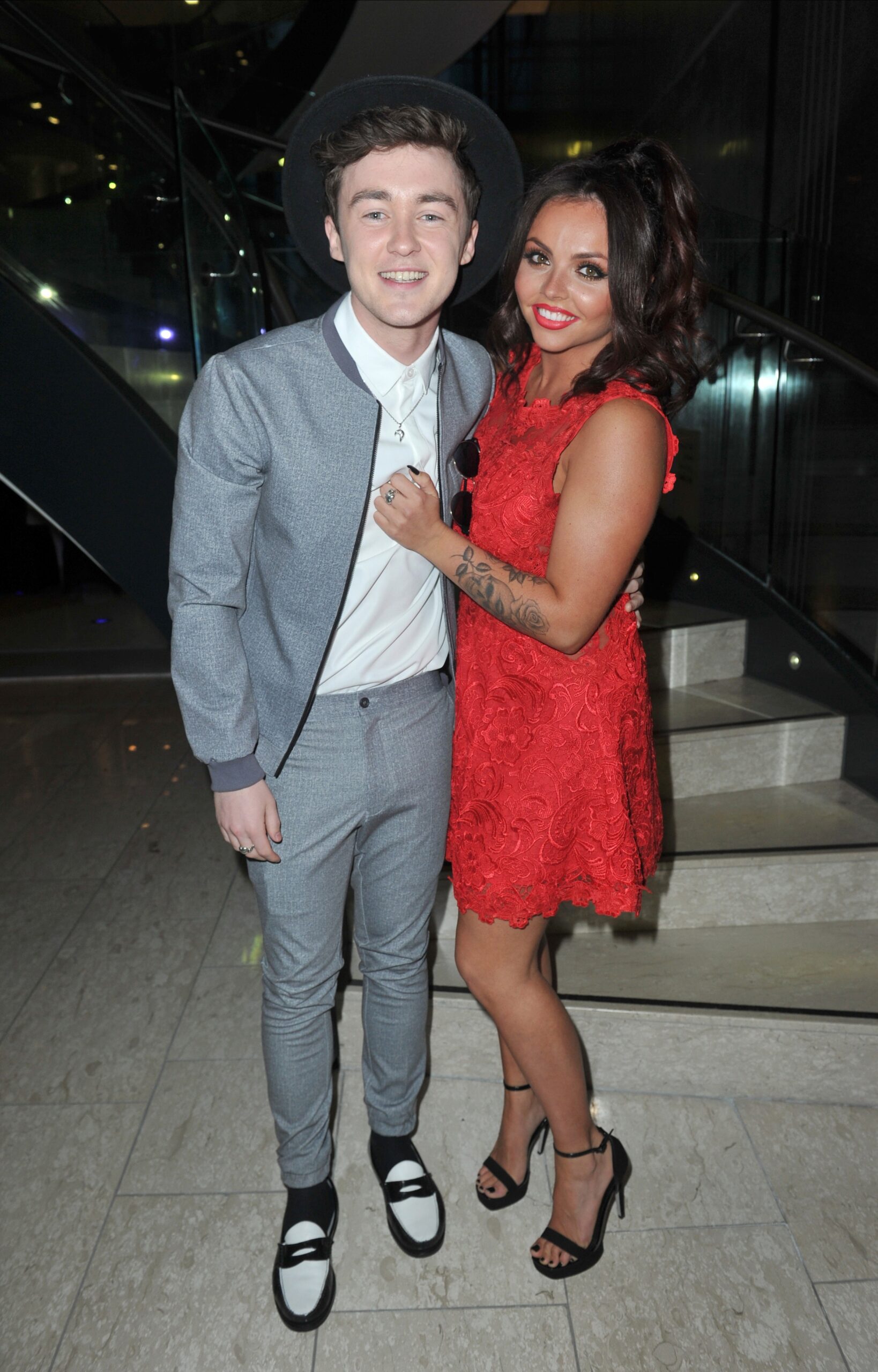 Jesy Nelson and Jake Roche at an event