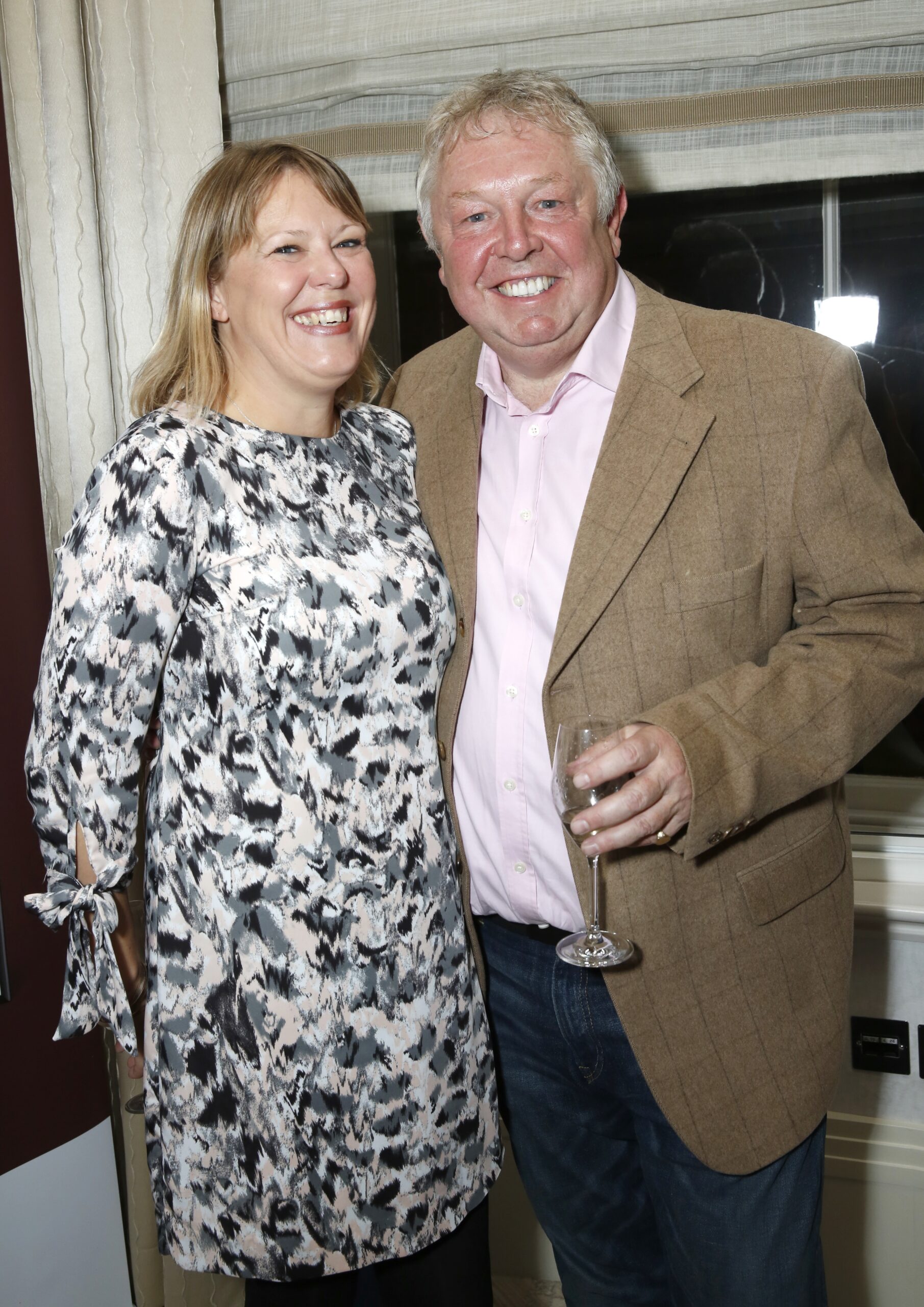 Nick and his partner smiling 