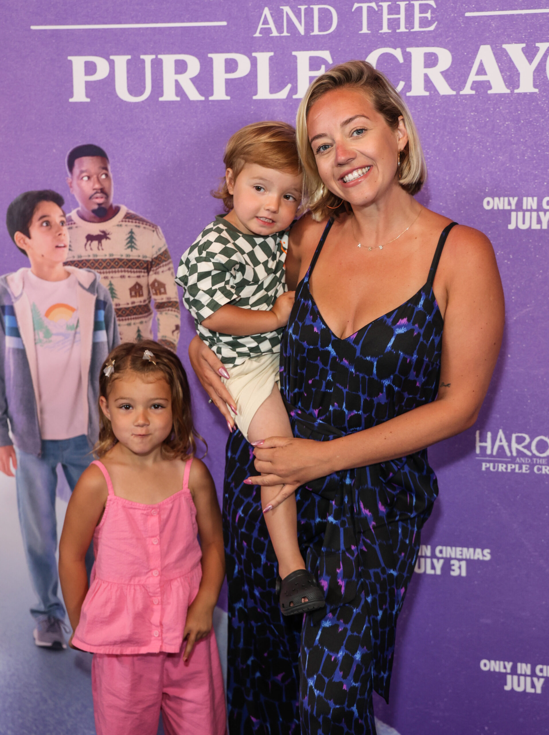 Kelsey Parker with daughter Aurelia and son Bodhi