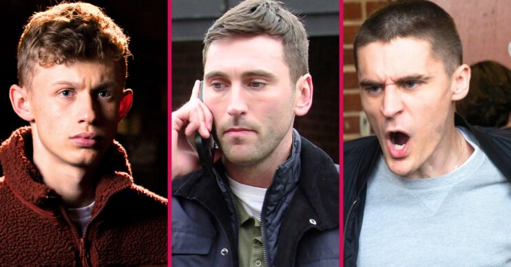 Coronation Street's Dylan, Kit, Logan