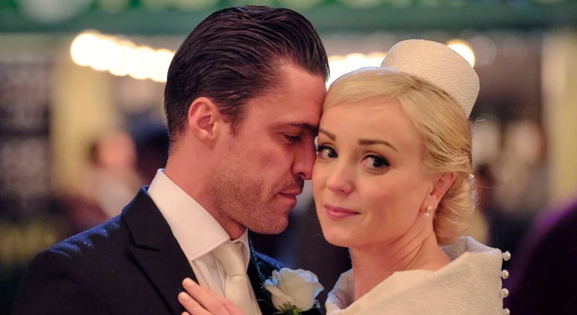 Olly Rix and Helen George on Call the Midwife