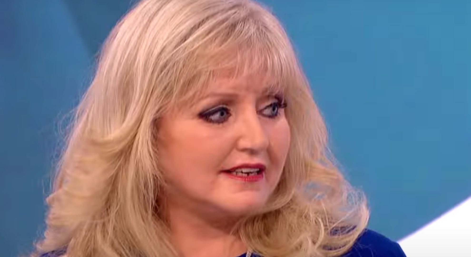 celebrity deaths: Linda Nolan speaking on Loose Women 