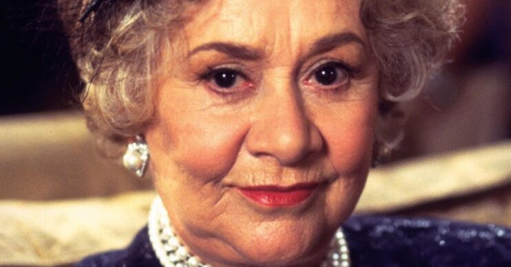 Joan Plowright smiling
