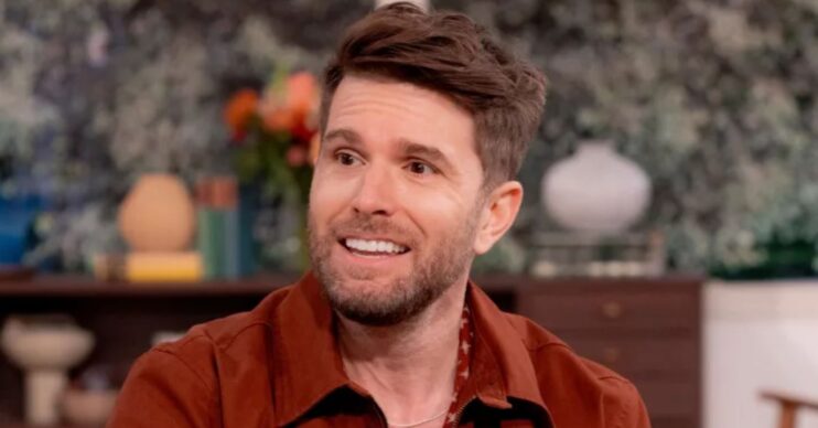 Joel Dommett smiling on This Morning