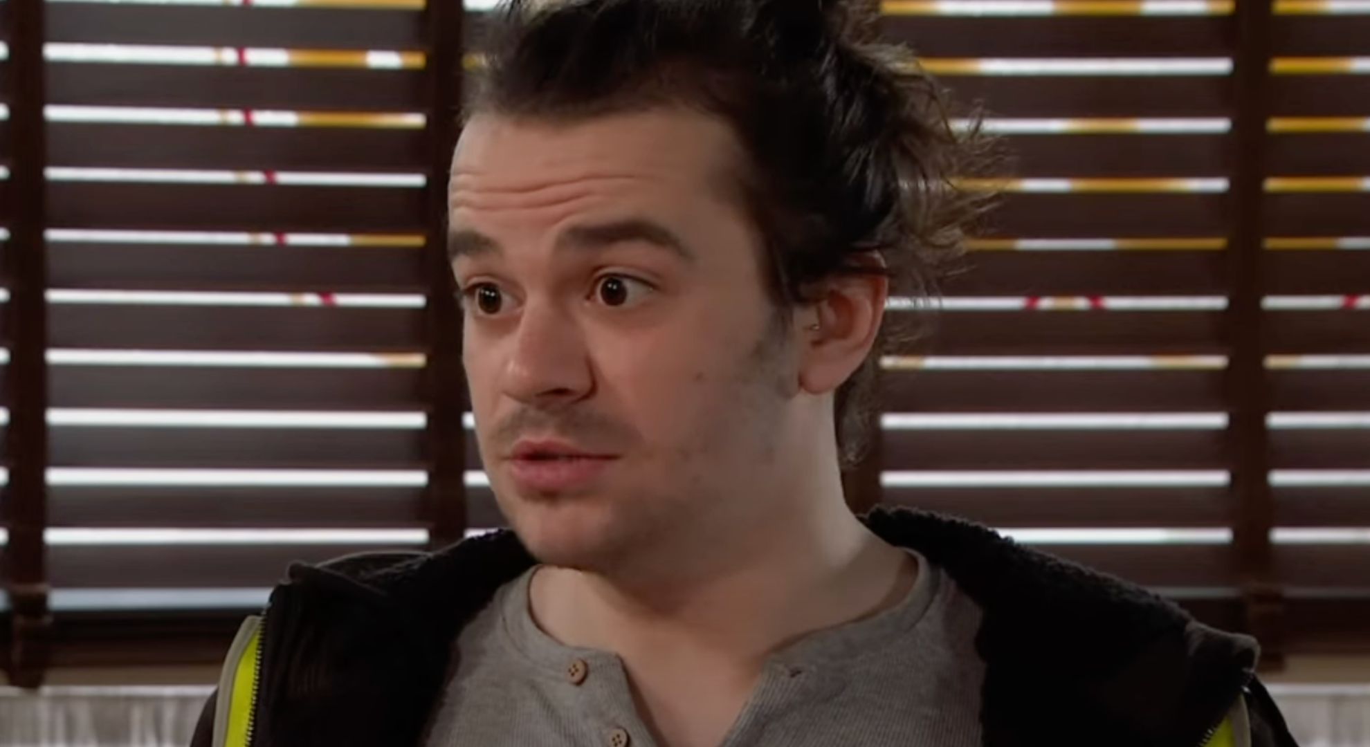 Seb Franklin serious on Coronation Street