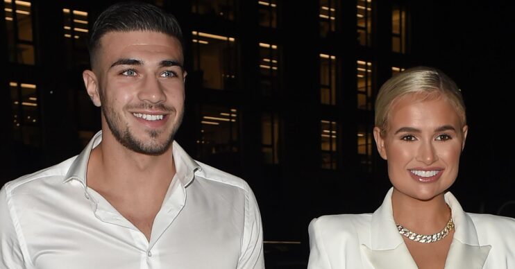 Molly-Mae Hague and Tommy Fury holding hands