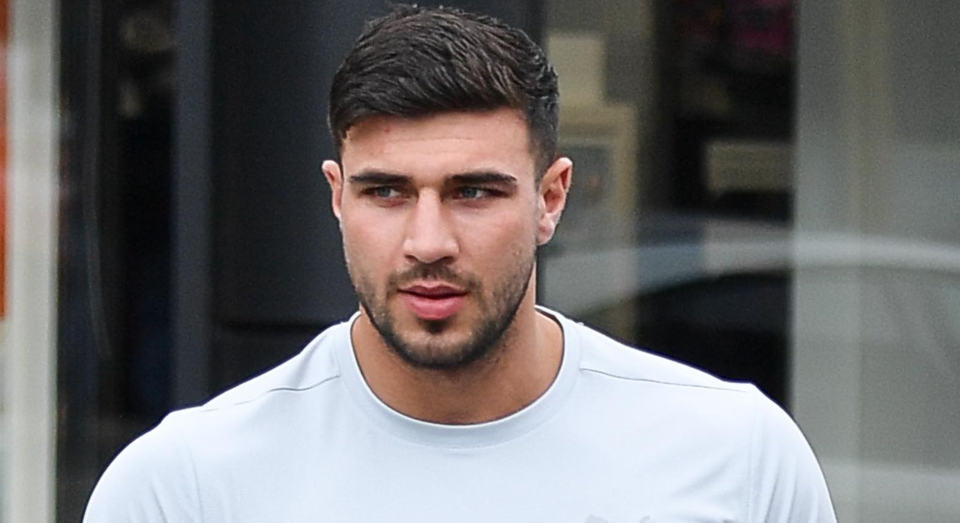 Tommy Fury frowning