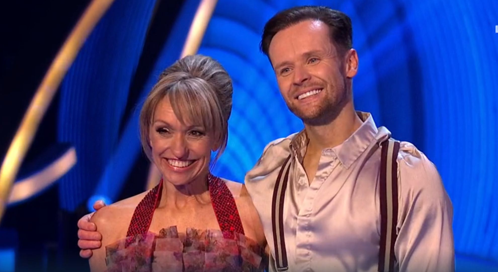 Michaela Strachan and Mark Hanretty on Dancing On Ice