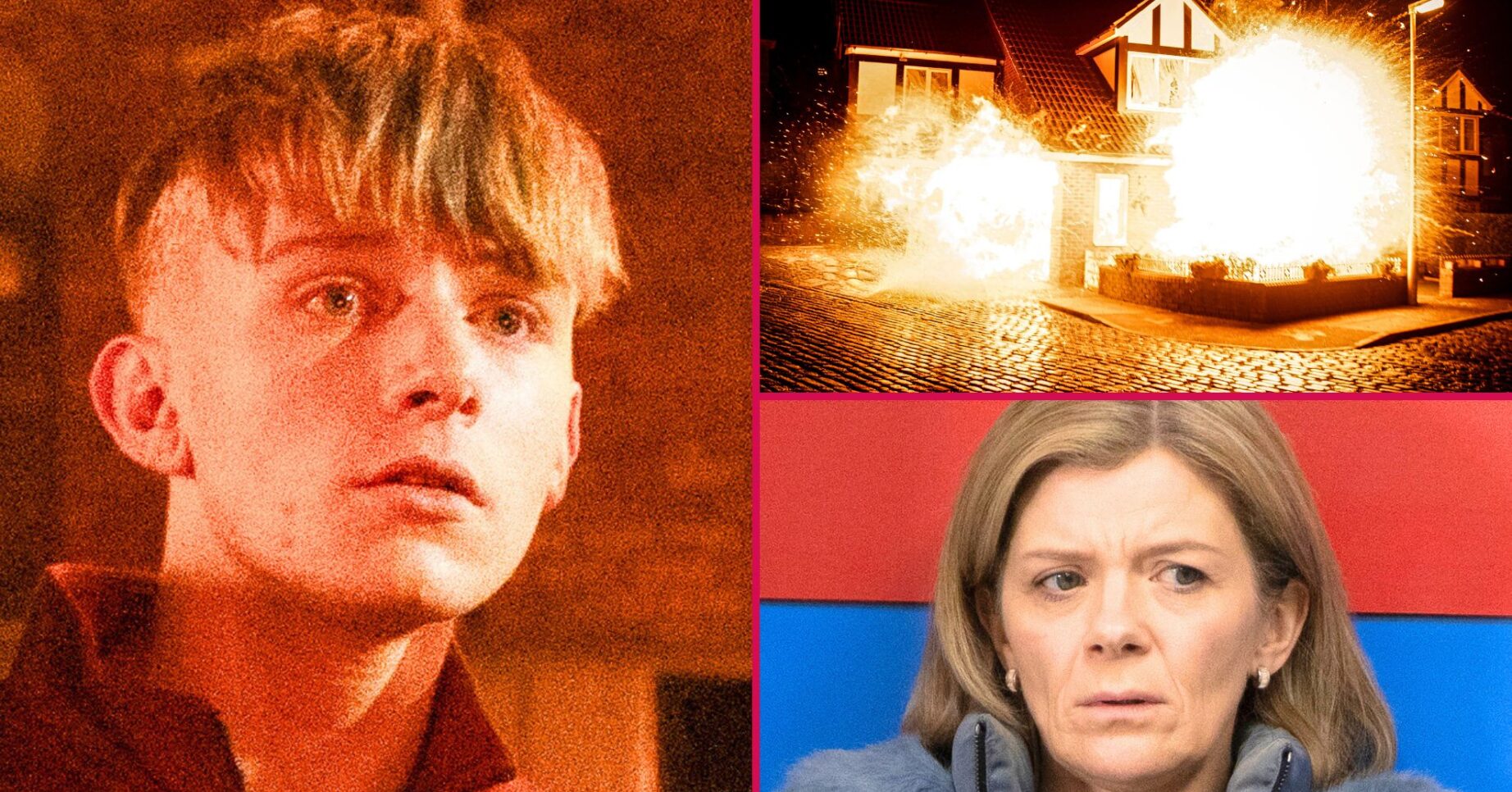 Coronation Street's Max, Platt house on fire, Leanne