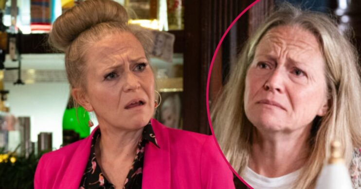 Composite image of Linda on EastEnders (Credit: BBC/Composite: ED!)