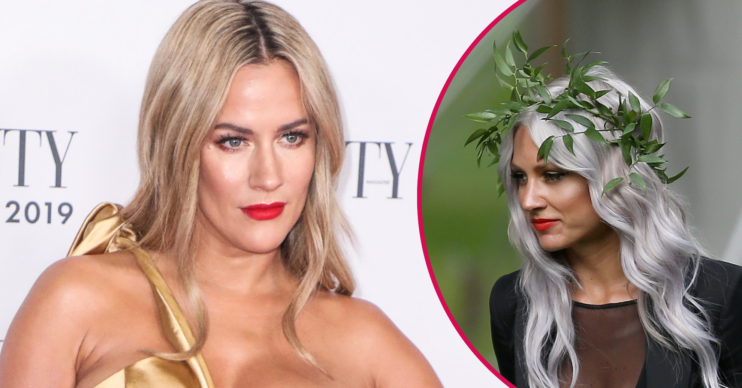 Caroline Flack and Lou Teasdale inset