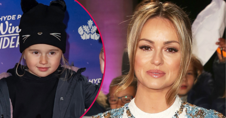 Ola Jordan and daughter Ella inset