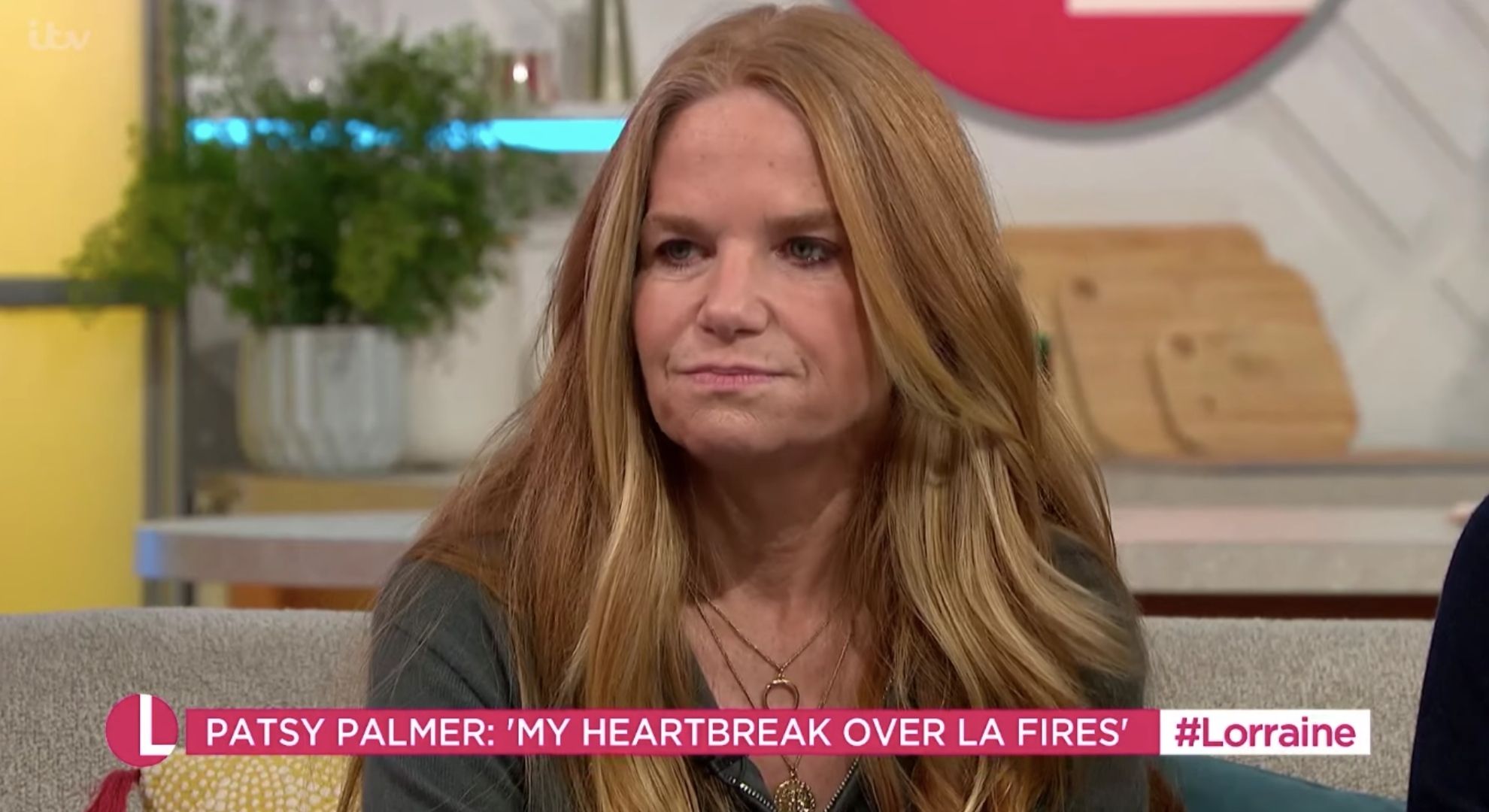 Patsy Palmer on Lorraine looking serious