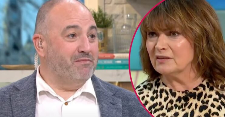Wynne Evans and Lorraine Kelly looking shocked