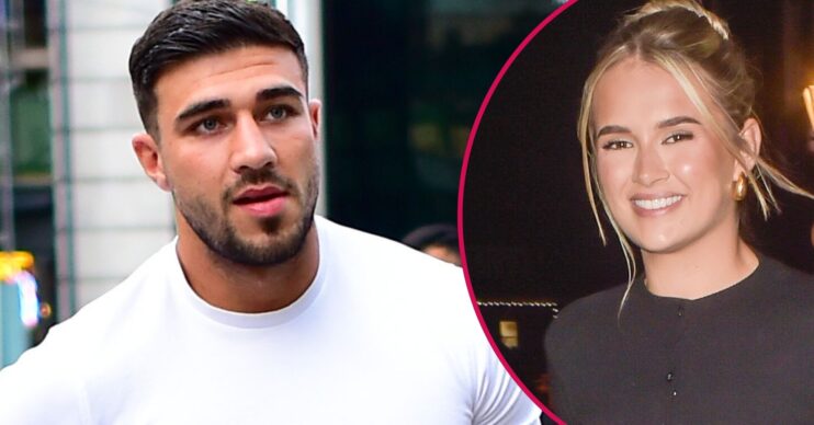 Split image of Tommy Fury (left) and Molly-Mae Hague (right)