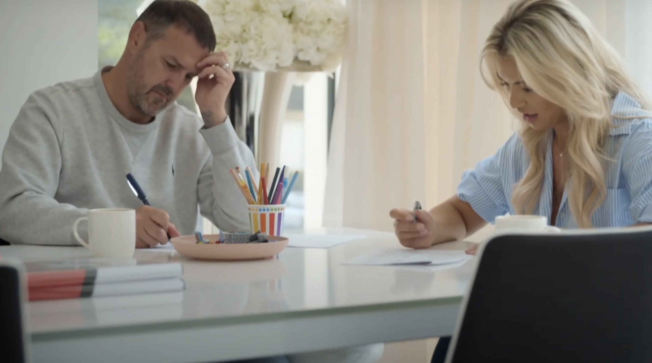 Paddy and Christine McGuinness in the trailer for BBC documentary Our Family and Autism