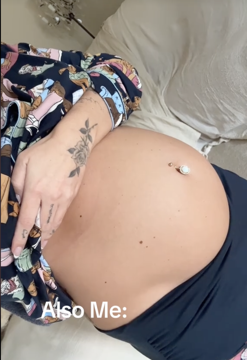 Jesy Nelson shares bump update