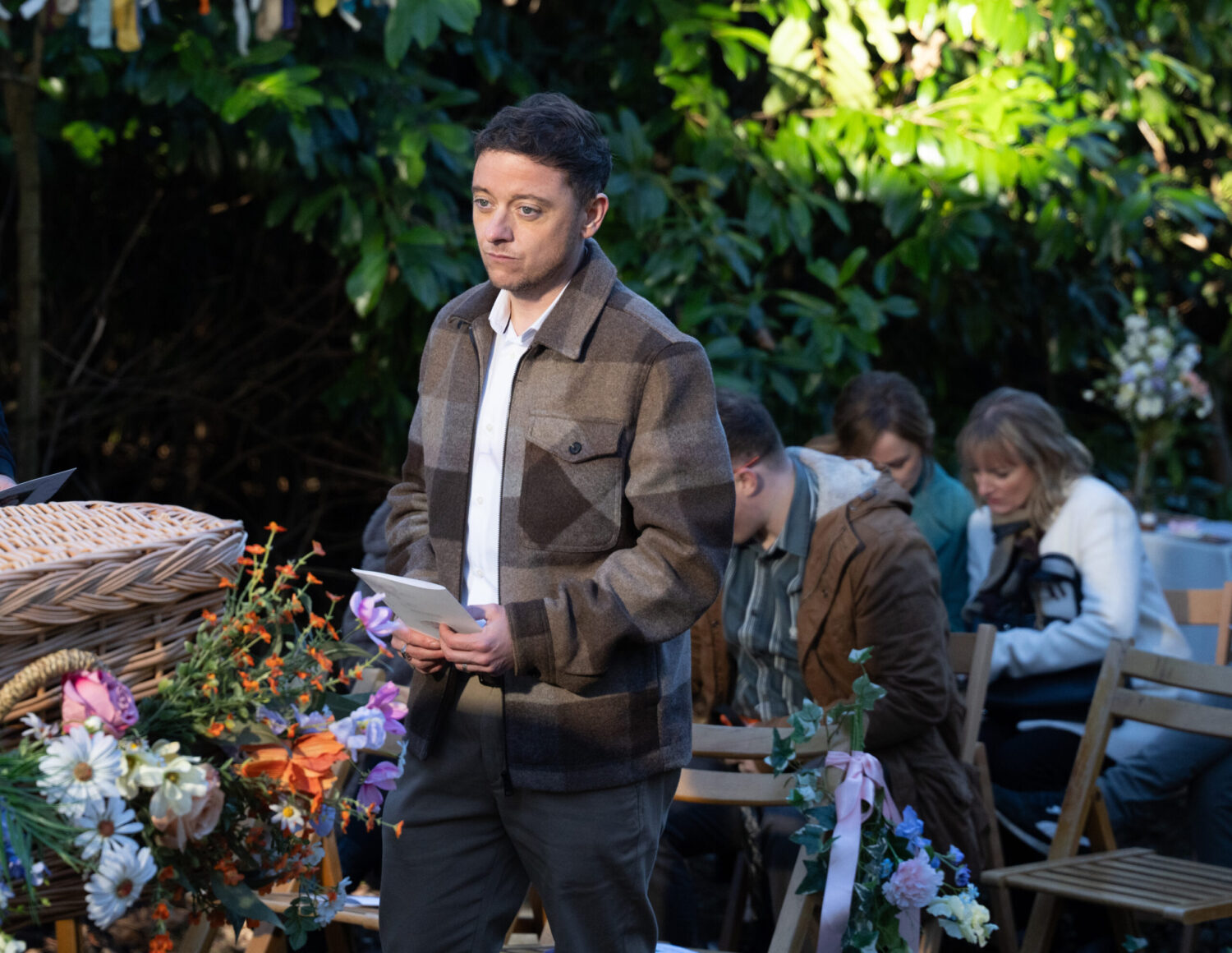 Matty at Amy's funeral