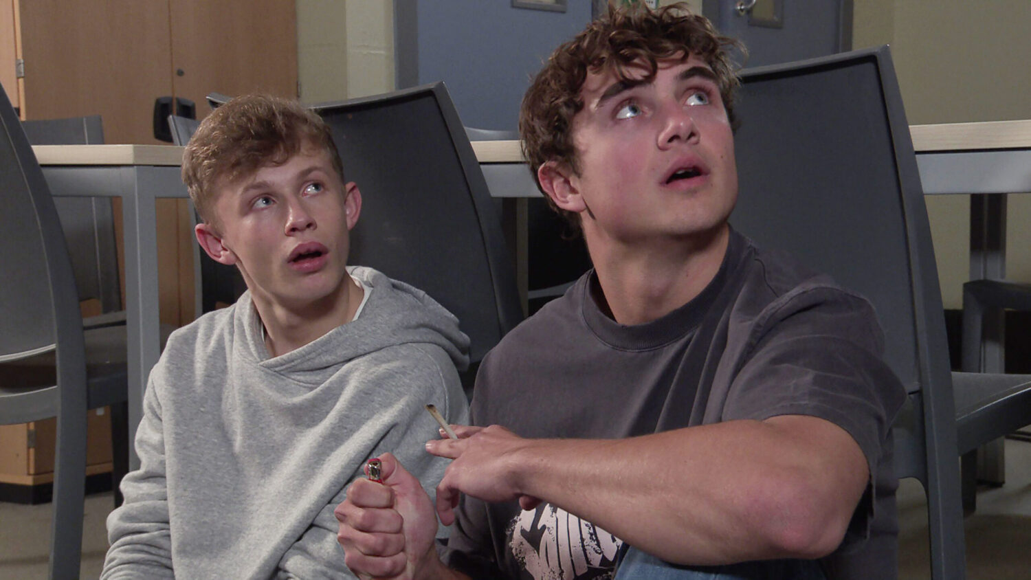 Coronation Street's Dylan and Brody in the STC