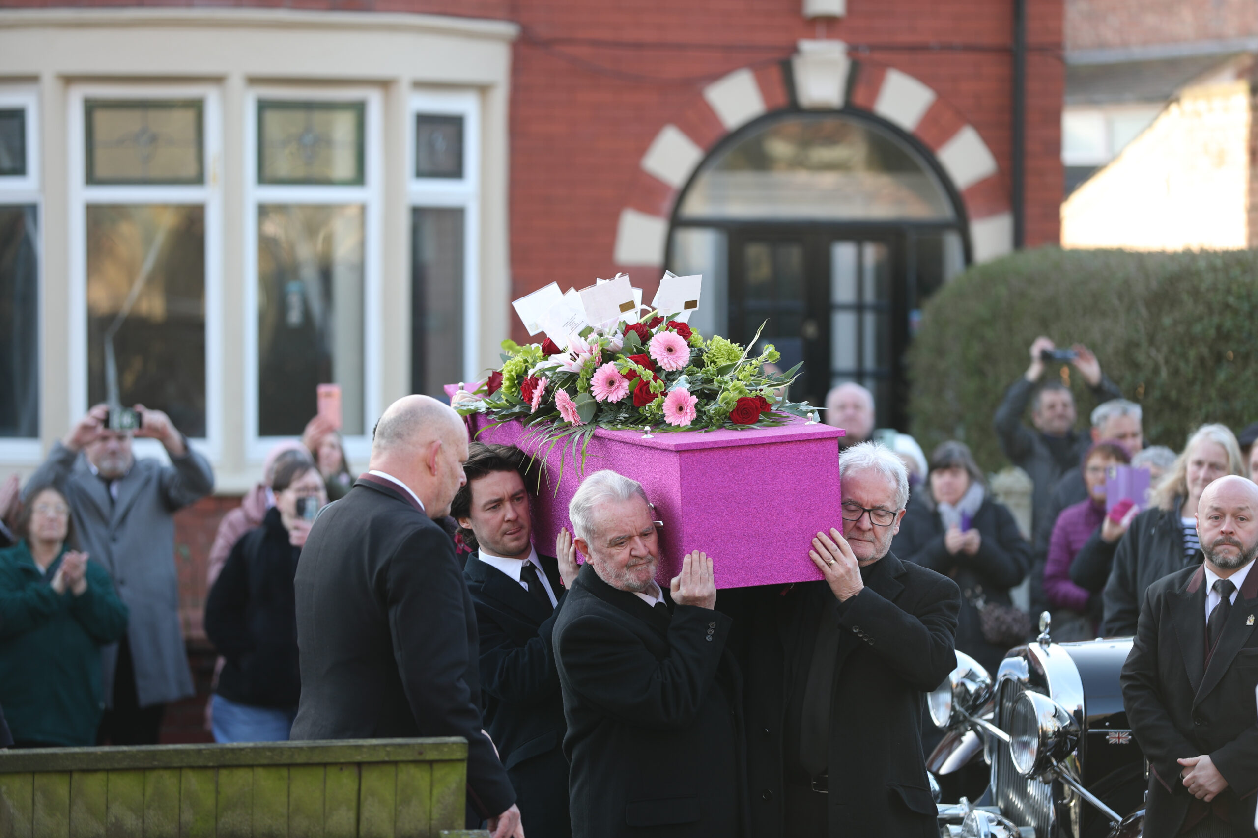 Linda Nolan's coffin