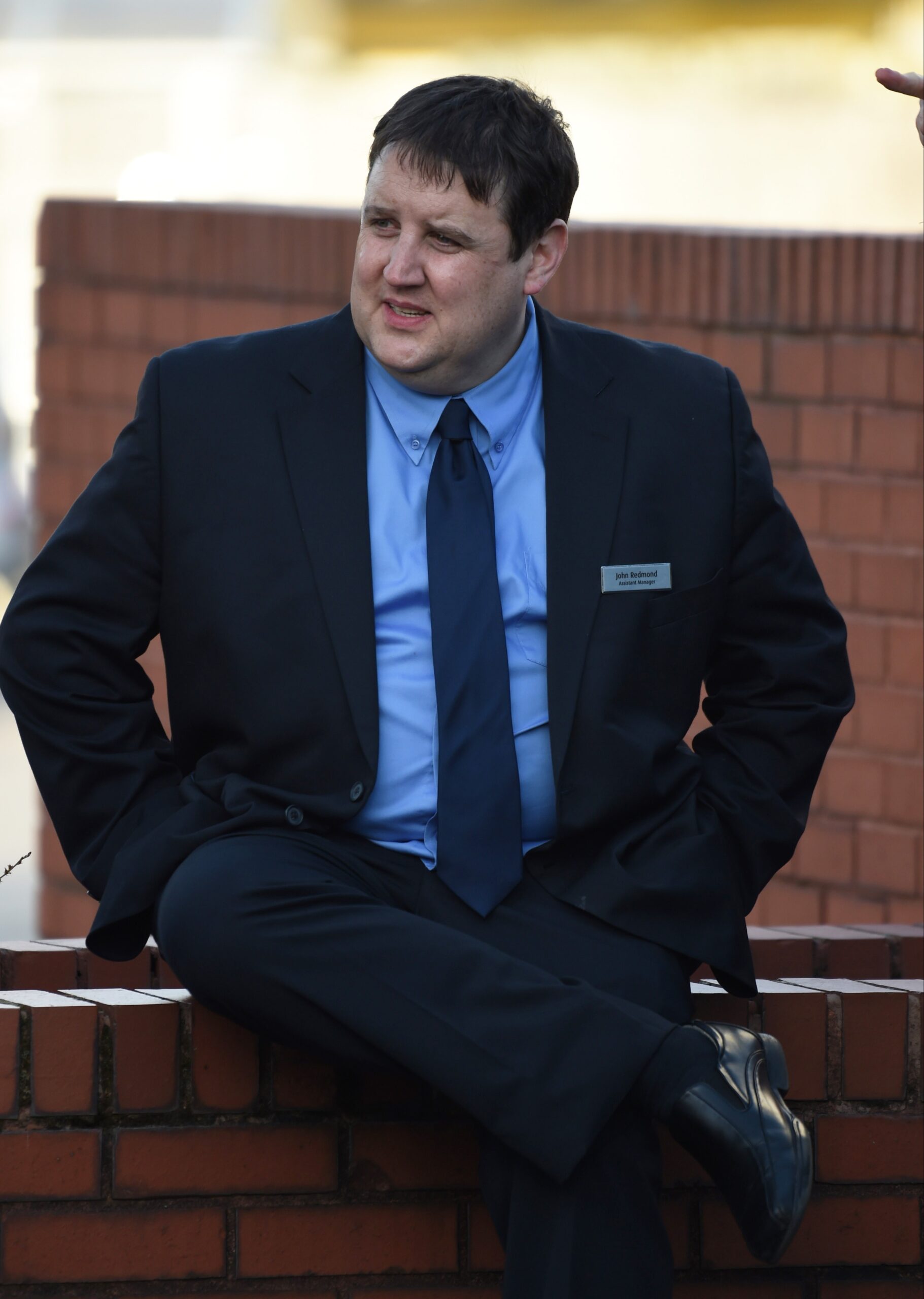 Peter Kay filming scenes for the new series of Car Share in Chorlton, Manchester.
