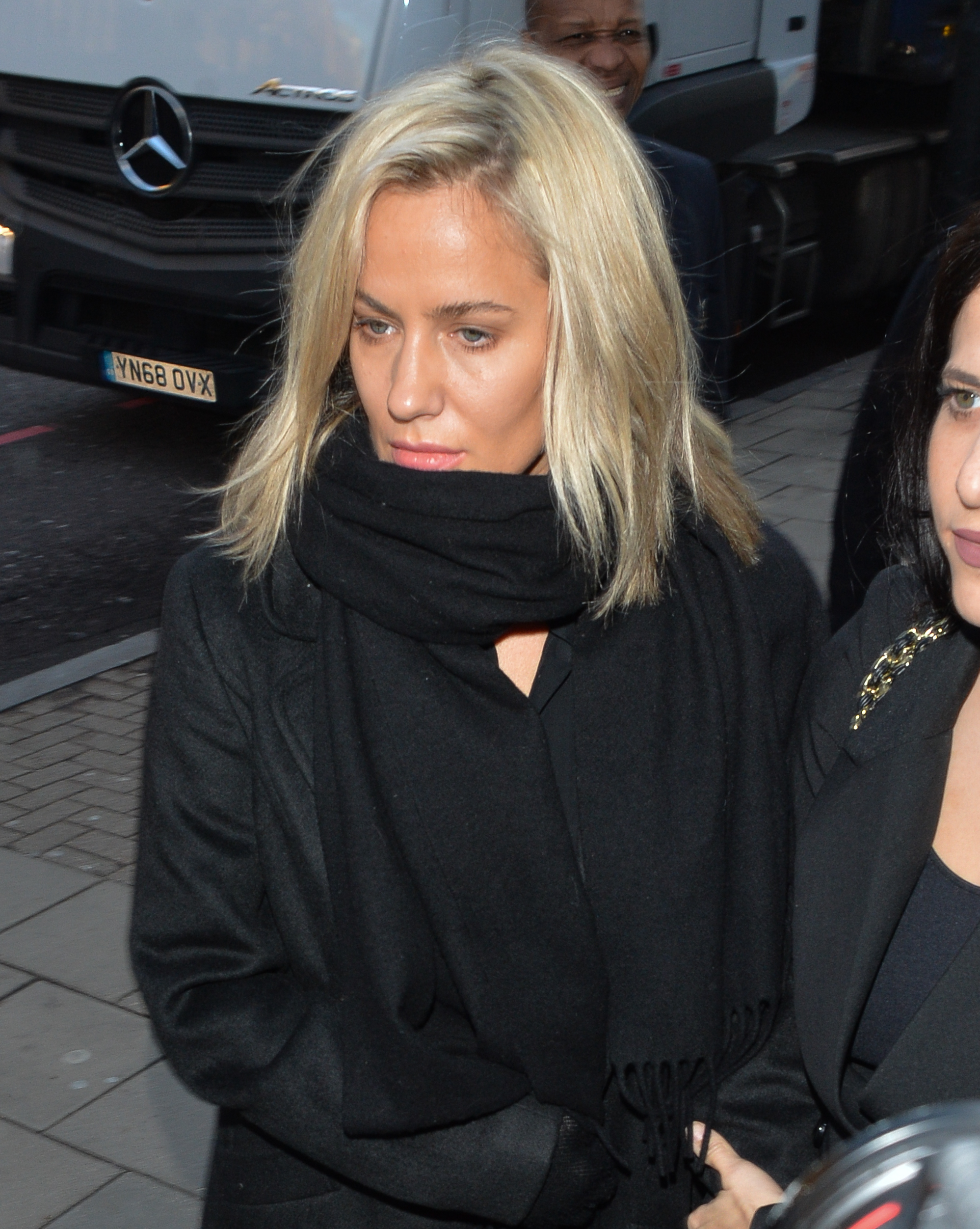 Caroline Flack outside 