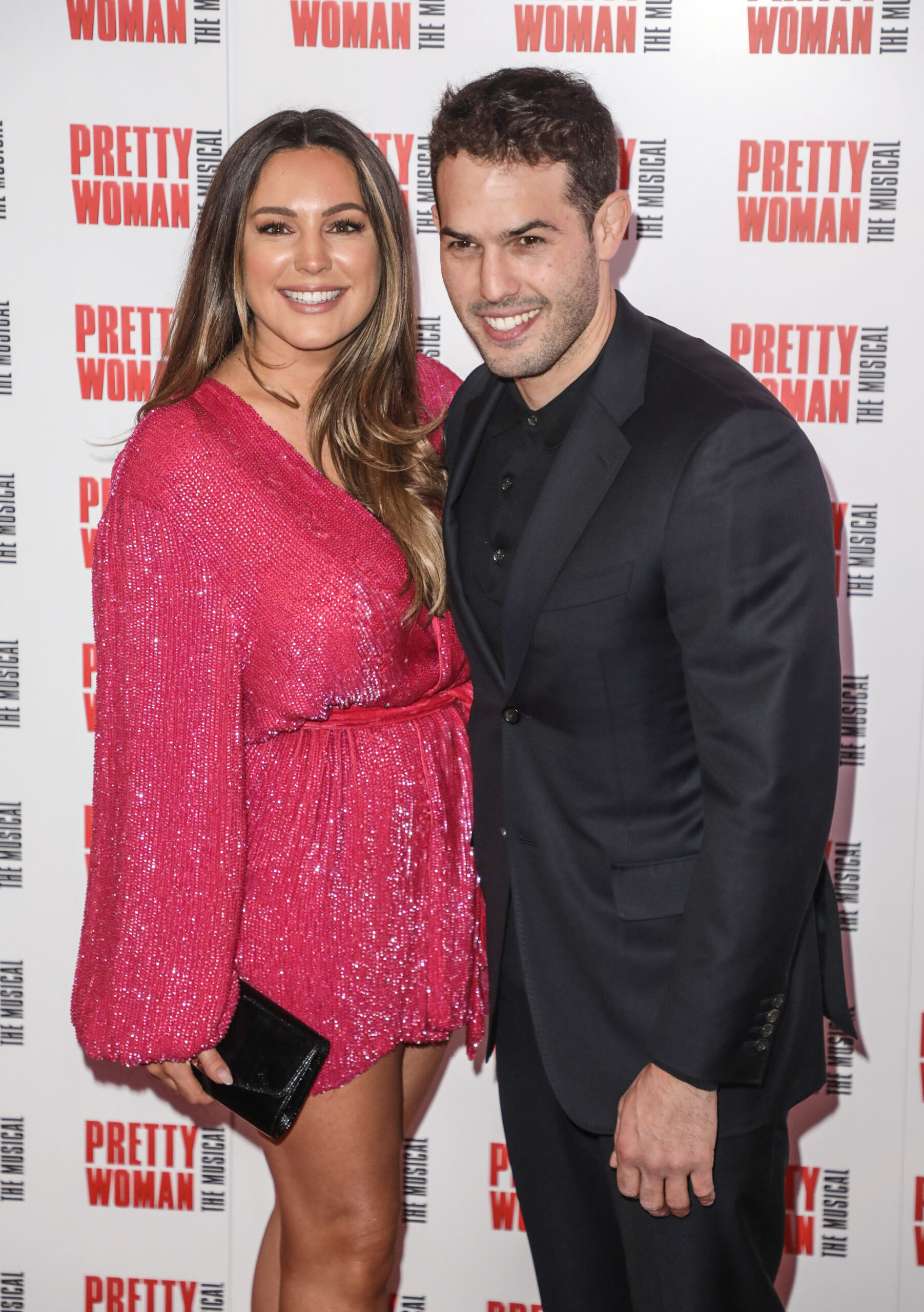 Kelly Brook and Jeremy Parisi looking front