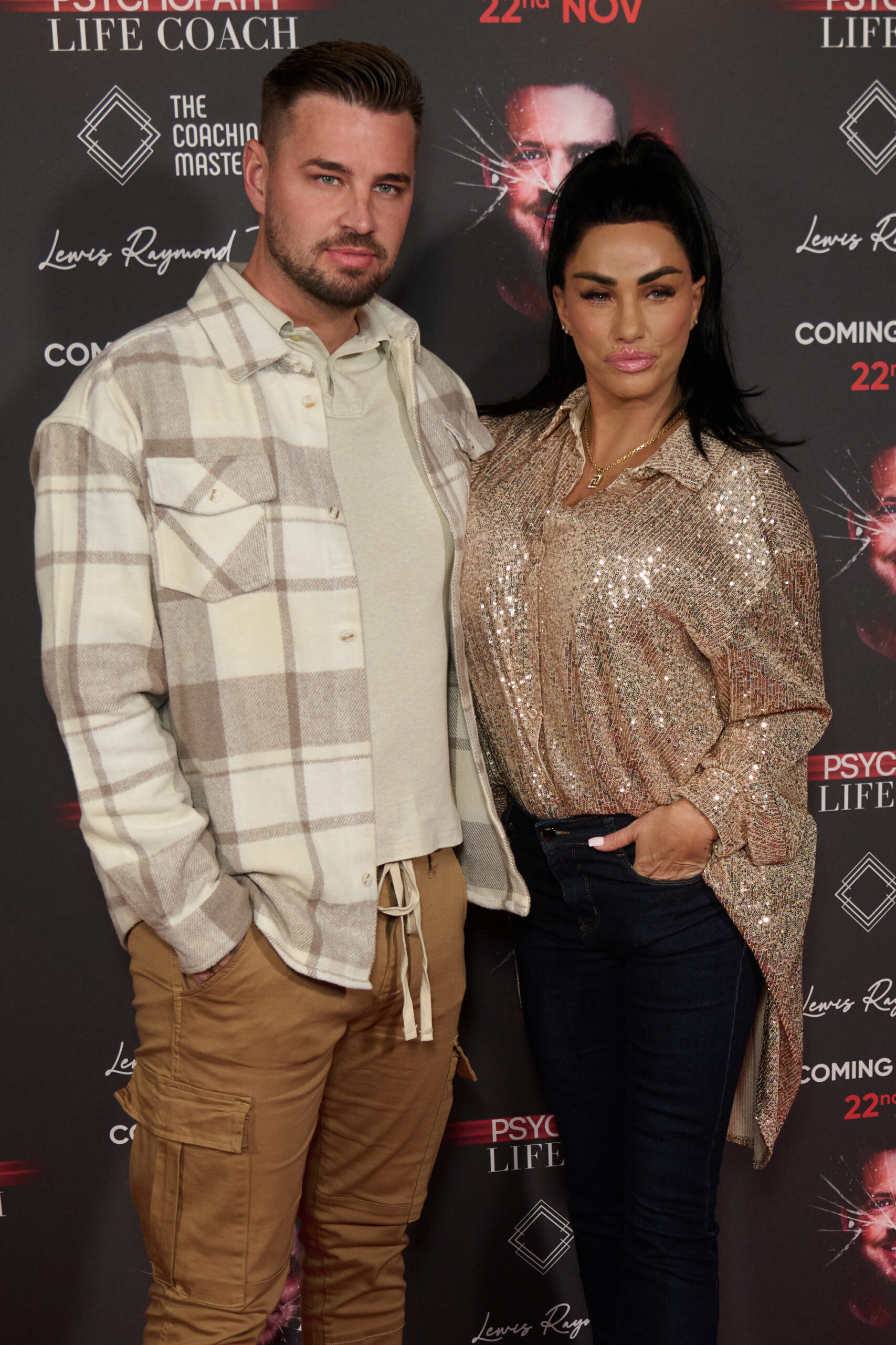 Carl Woods and Katie Price smiling