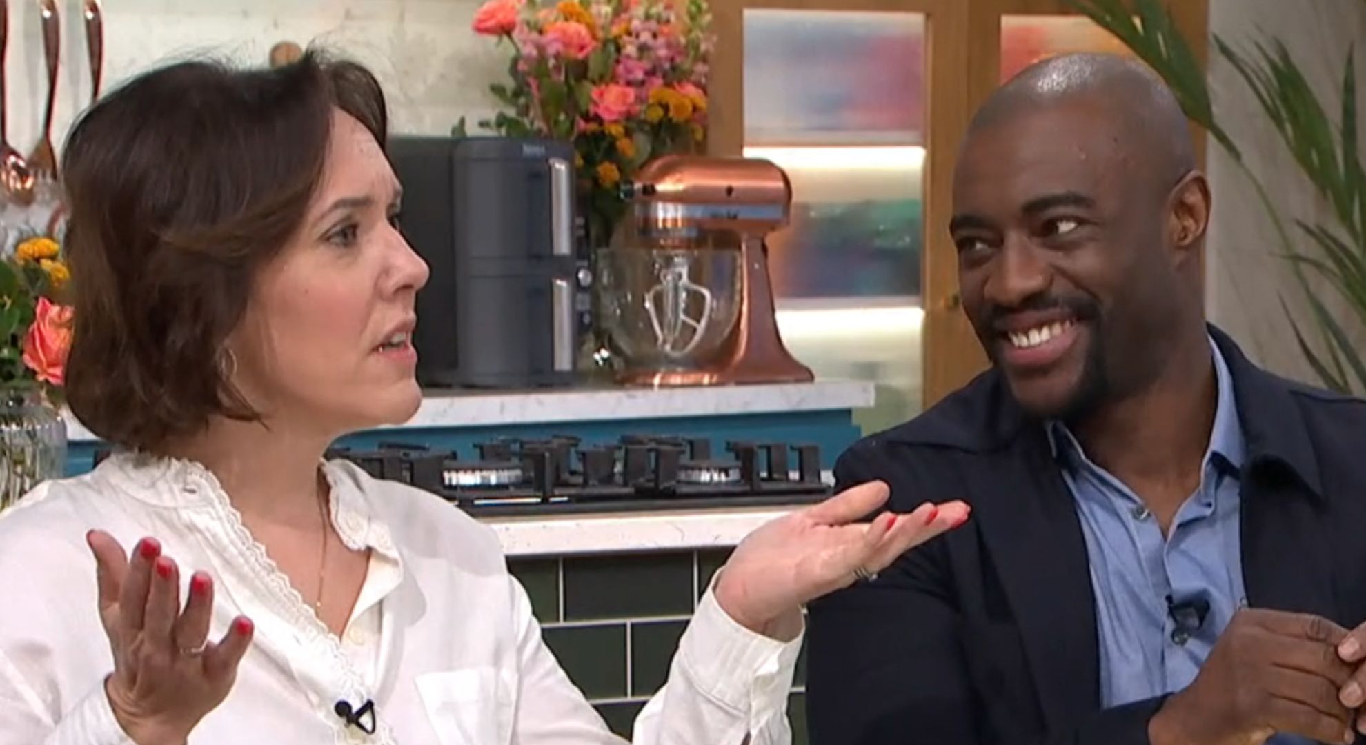 Camilla Tominey and Tim Campbell on This Morning today