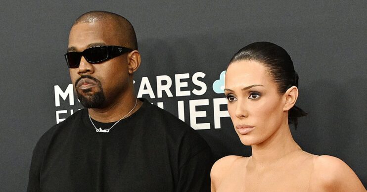 Kanye West and Bianca Censori at the Grammys
