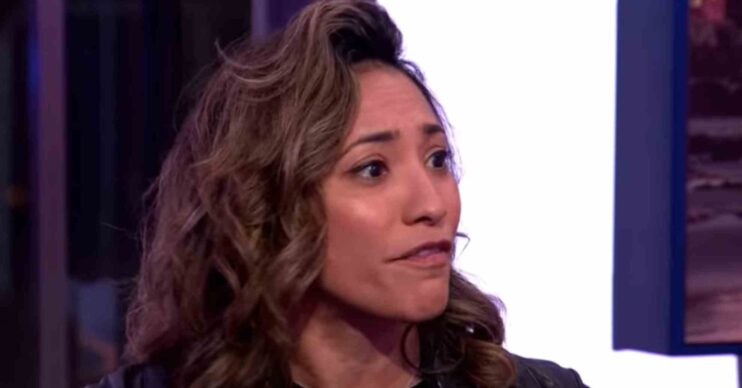Karen Hauer looking serious