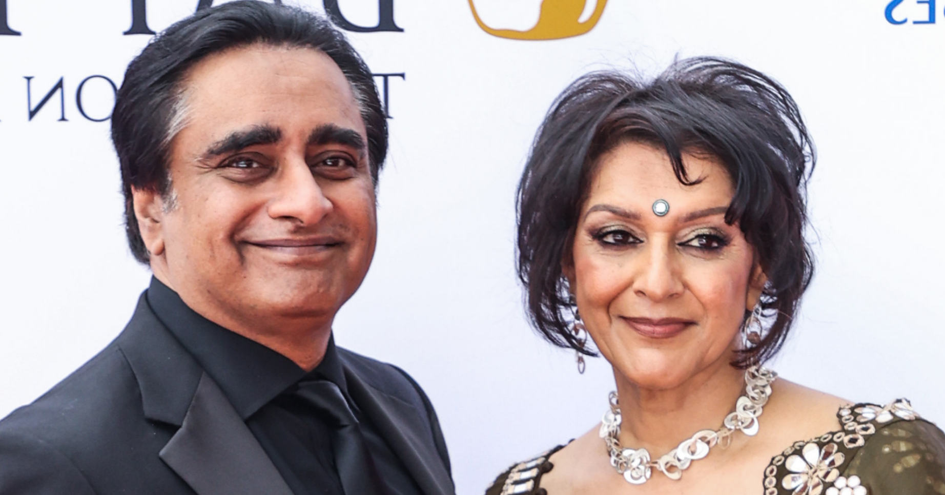 Meera Syal and Sanjeev Bhaskar at the BAFTAs