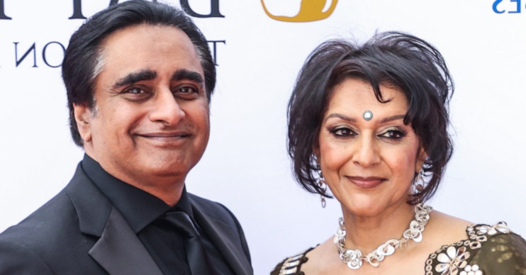 Meera Syal and Sanjeev Bhaskar at the BAFTAs