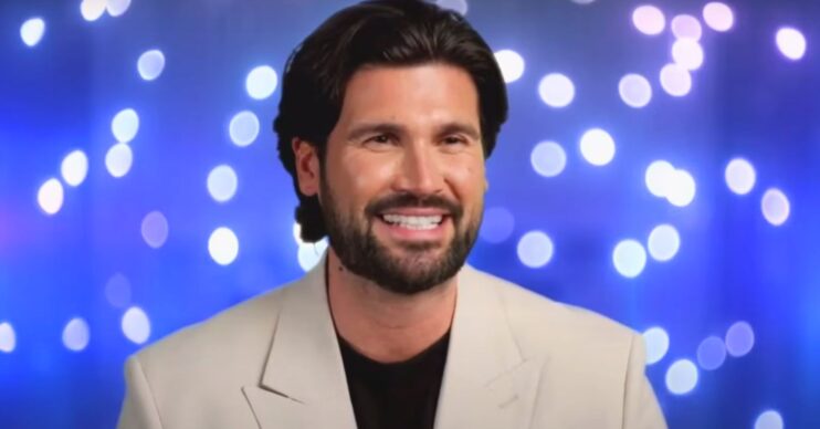 Dan Edgar smiles on Dancing On Ice