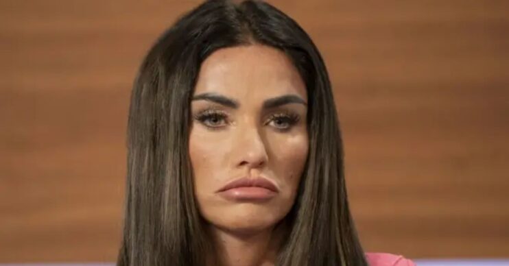 Katie Price gazing in front