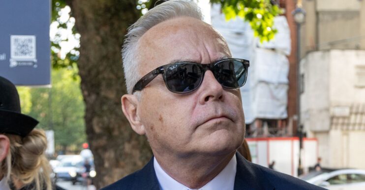 Huw Edwards close-up wearing sunglasses