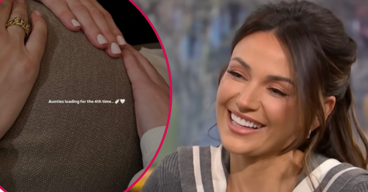 ED comp: Michelle Keegan's baby bump / Michelle smiling