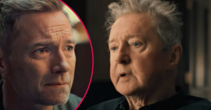 Ronan Keating and Louis Walsh in the Boyzone documentary